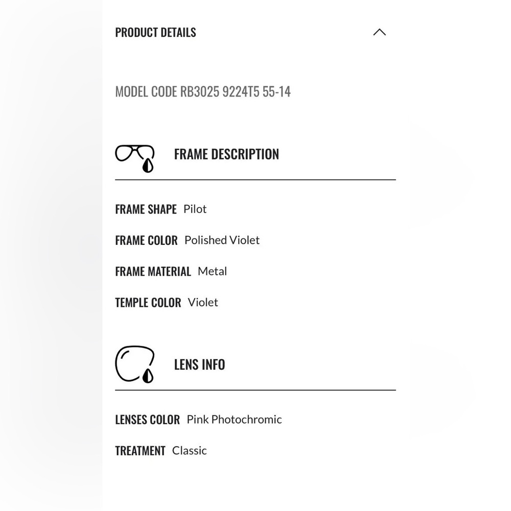❌SOLD❌NiB Authentic Ray-Ban RB3025 Aviator Solid Evolve Photochromic Sunglasses - Picture 11 of 12
